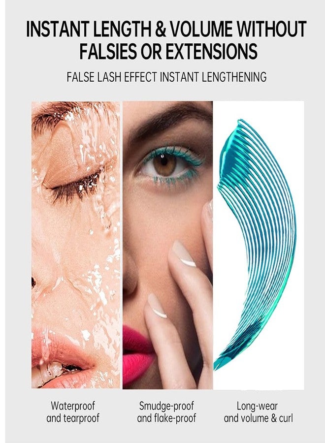 BINGBRUSH Colored Mascara for Eyelashes, Voluminous Colorful Mascara, Pink Purple Blue Green Red-Lengthening, Defining, Curling, Multiplying Formula (#03-Emerald green, 1 Count (Pack of 1)) - Image 5