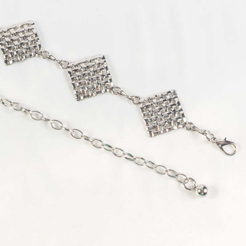 حزام وسط معدن فضي حريمي - Image 2