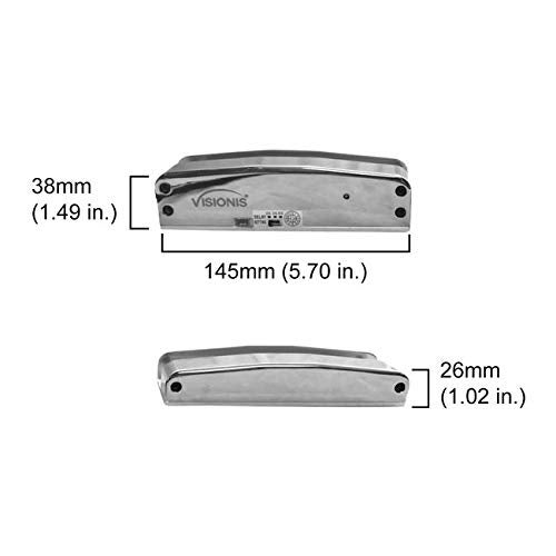 Visionis VIS-DP105GD-FSA-LED Electric Drop Bolt Lock 1700lbs for Full Glass Door and Glass Frame with LED and Time Delay Fail Safe Normally Closed - Image 2