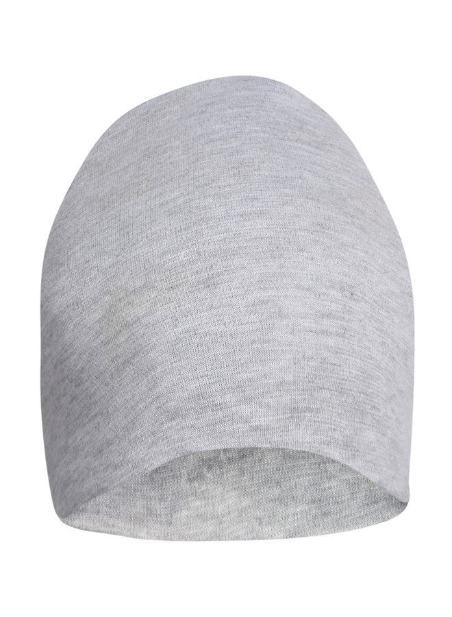 FabSeasons Cotton Slouchy Beanie and Skull Cap for Summer, Winter, Autumn & Spring Season. Combo Pack of 2 (Gray, Dark Gray) - Image 3