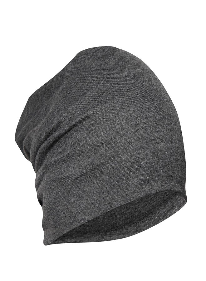 FabSeasons Cotton Slouchy Beanie and Skull Cap for Summer, Winter, Autumn & Spring Season. Combo Pack of 2 (Gray, Dark Gray) - Image 4