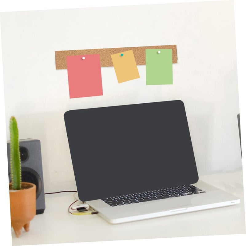Light Brown Natural Cork Strip Wall Sticker Adhesive Board Strips 5pcs for Office Home - Image 3
