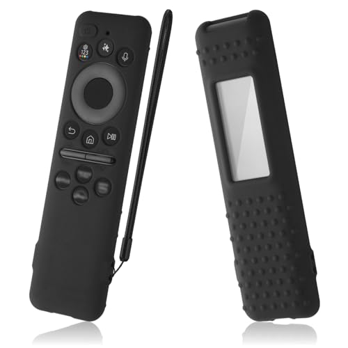 AKSHFETH Silicone Cover for Samsung BN59-01480A Solar Remote Control 2025, Compatible with TM2560E TM2360E BN59-01432A BN59-01455A Remote Protective Case Cover (Black) - Image 1
