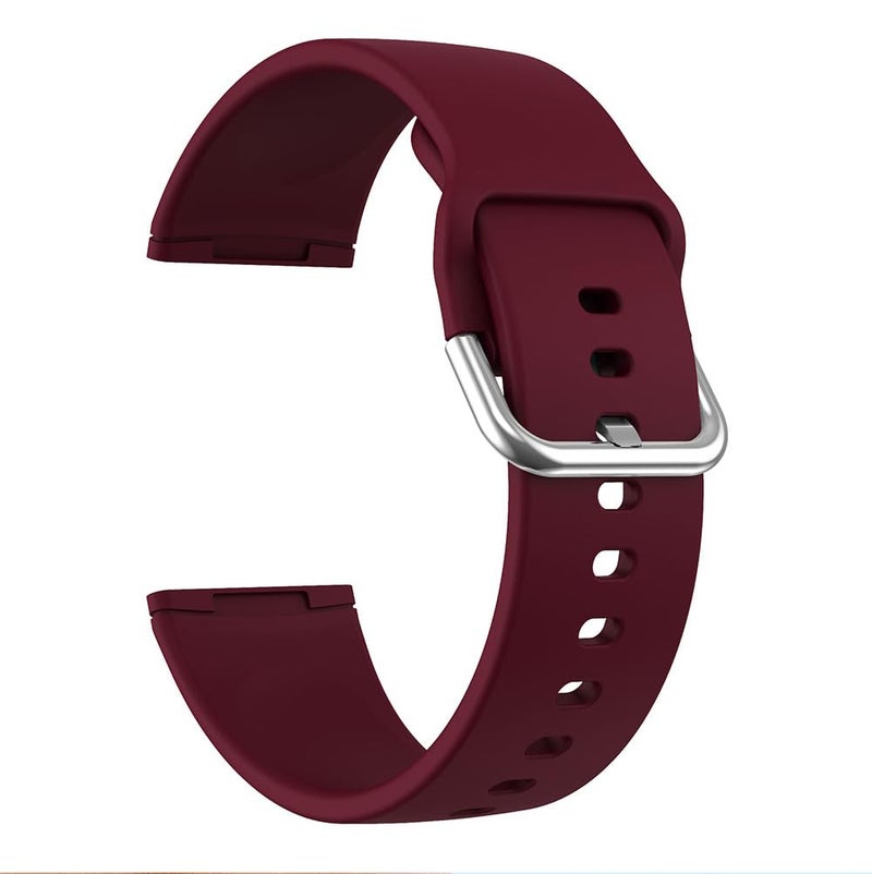 Printme 22 MM Smartwatch Belt, Band, Straps, Classic Buckle, Soft Comfortable, Compatible for Samsung Watch, Noise Colorfit, Boat, FIreboltt, Amazefit GT, [Universal Compatibility] (Maroon) - Image 2