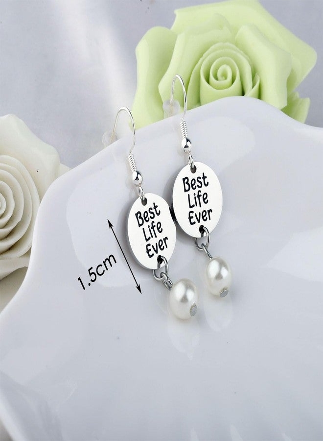 MAOFAED Best Life Ever Earring for Her, Pioneer Gift Baptism Gift (Best Life Ever) - Image 3