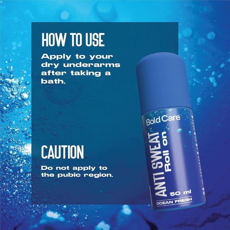 Bold Care Ocean Fresh Anti-Sweat Roll-On - Image 3