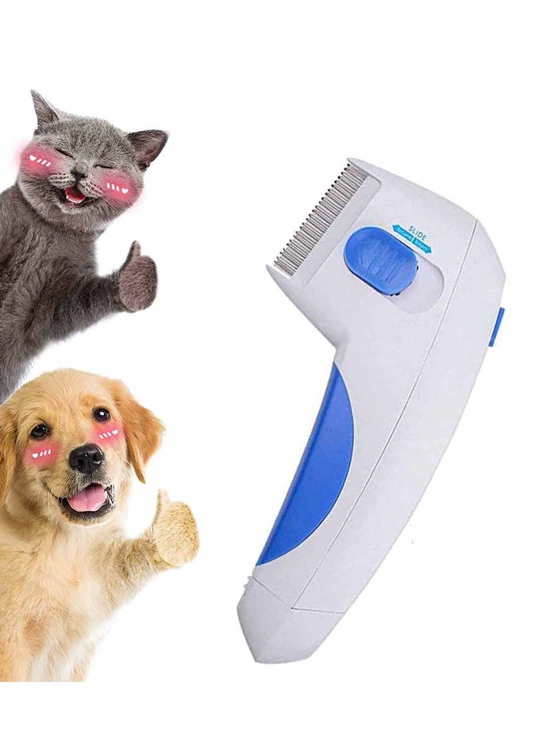 SYOSI - Flea Comb for Pets Electric Pet Cat Dog Combs Grooming Remove Floating Hair Head Lice Cleaning Dogs Cats - Image 1