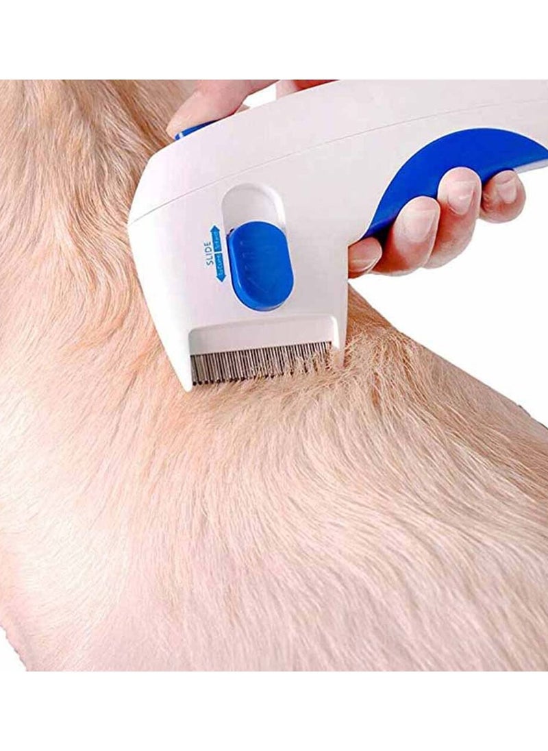 SYOSI - Flea Comb for Pets Electric Pet Cat Dog Combs Grooming Remove Floating Hair Head Lice Cleaning Dogs Cats - Image 1