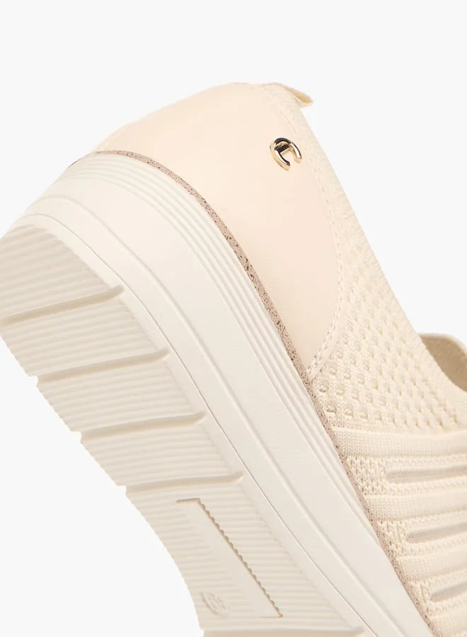 Le Confort Women Textured Slip-On Sneakers