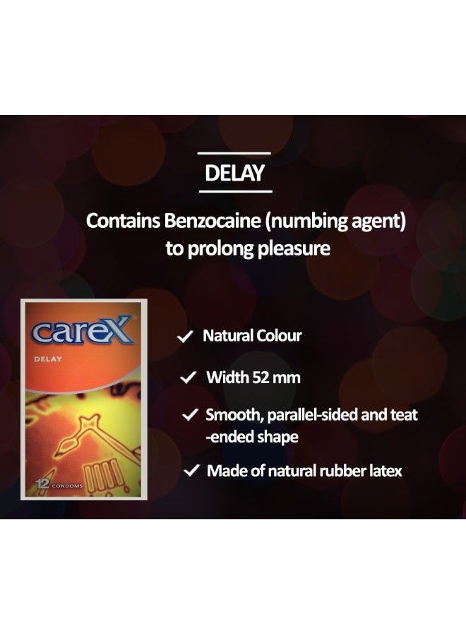 careX Delay Condoms | Prolong Erection and Delay Ejaculation | 12 Count - Image 5