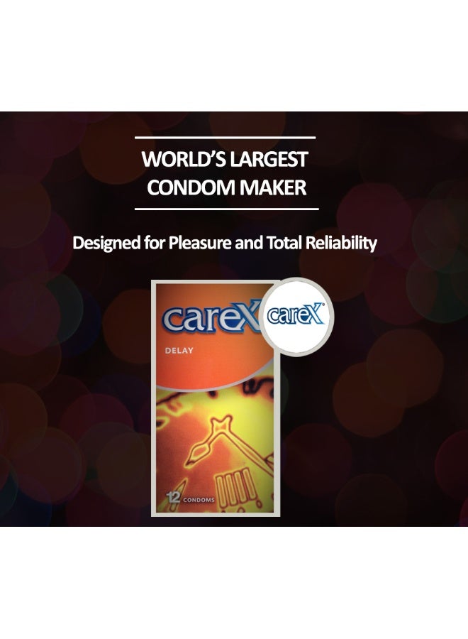 careX Delay Condoms | Prolong Erection and Delay Ejaculation | 12 Count - Image 4
