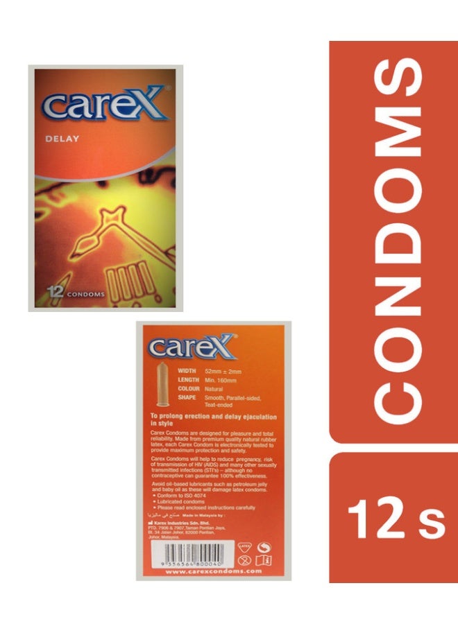 careX Delay Condoms | Prolong Erection and Delay Ejaculation | 12 Count - Image 3