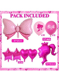 Party 26 PCS Barbie series theme party birthday party decoration aluminum film shape balloon latex balloon  - Image 5