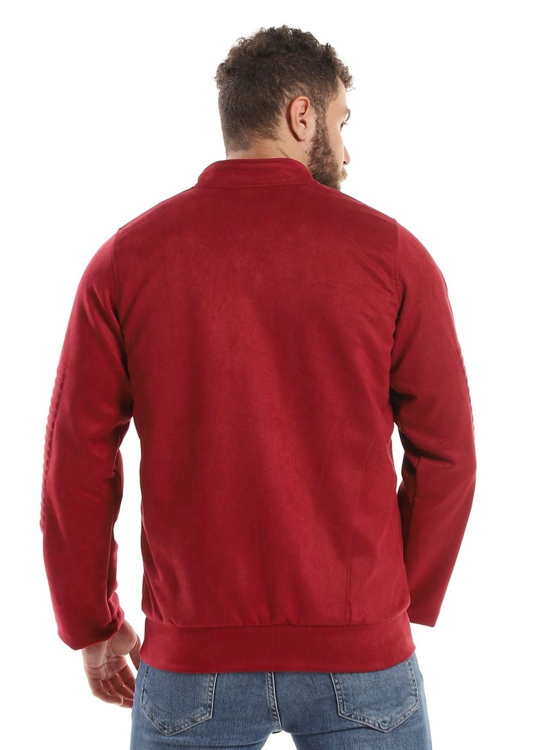 Caesar Mens Chamois Jacket With Zipper And Inner Lining  - Image 4