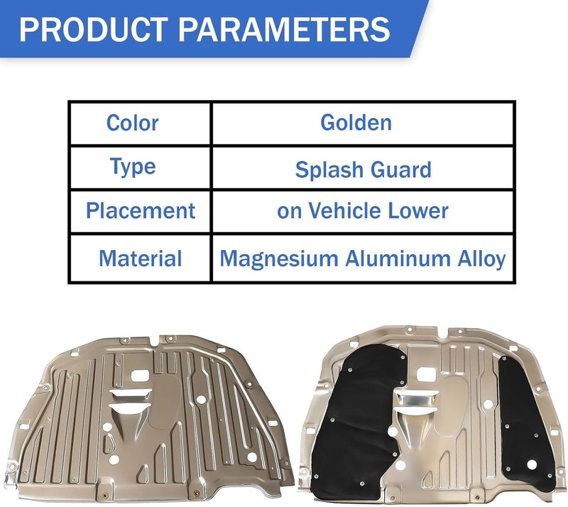Plobeda Engine Splash Guard Under Car Shield Cover for Honda Civic 2016-2021 - Image 5