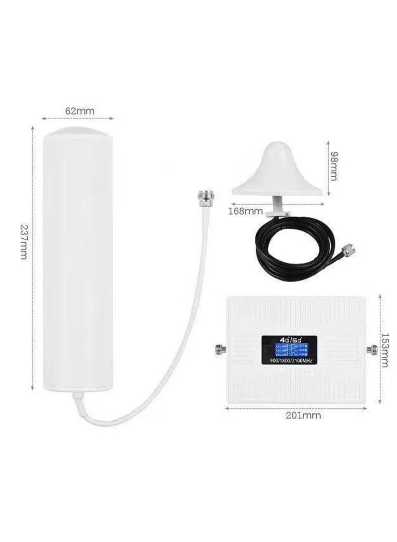 "Home & Office Network Booster Gold – 12dBi 4G LTE Antenna Outdoor 698-2700MHz , Reliable Signal for 2G/3G/4G" With 2CABLE 15MT And 5MT, cover up to 500-2000 square meters, More Powerful, More Signal.  - Image 2