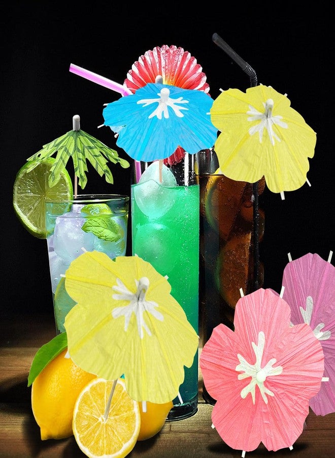 Kitnish 100Pcs Drink Umbrella,Drink Picks Cocktail Umbrella,umbrella drinks Decor for Cupcake/Fruit Plate/Cocktail,mini umbrella picks Hawaiian style umbrella toothpicks for cocktails decor. - Image 5