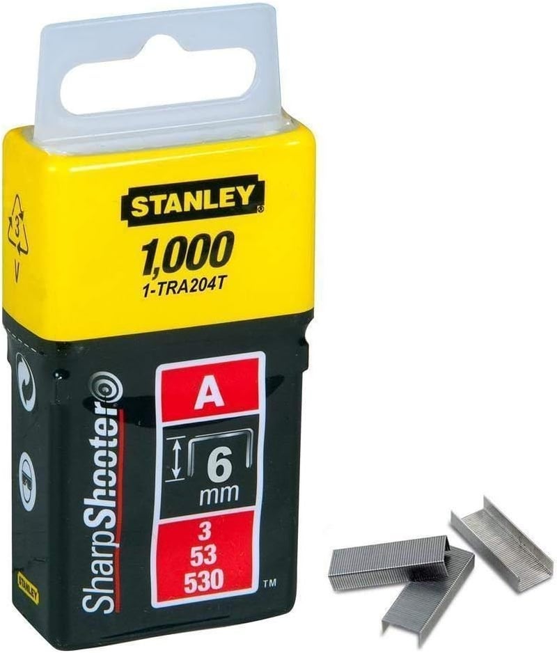 1-Tra204TBt Type A Staples, Silver, 6 Mm, Set Of 1000 Pieces - Image 1
