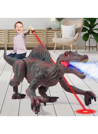 Mini Tudou Remote Control Dinosaur Toys for Kids,Light Tracing RC Jurassic Spinosaurus Dinosaur Toys w/Auto Spray and Realistic Light & Roaring,Walking Robot Dinosaur Toys for Boys Girls 3-5 4-7 8-12 - pzsku/Z0CCF4957C3B4D15555F1Z/45/_/1729412245/386fa687-0d92-41f4-8e99-41e048459c6b