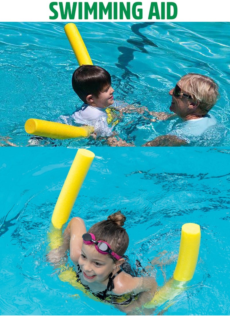 QUTOOB Best Swimming Floats for Kids - Swimming Floating Foam Stick, 150cm, Bendable and Flexibile- Swimming Noodles of Yellow Color  - Image 3