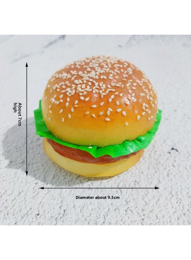 مباشرة لعب الأطفال مجسم لمنزل لعبة همبرغر بو محاكاة الغذاء ديكورات المنزل لعبة الحلي-اللون: جولة السمسم برغر 1 - Image 1