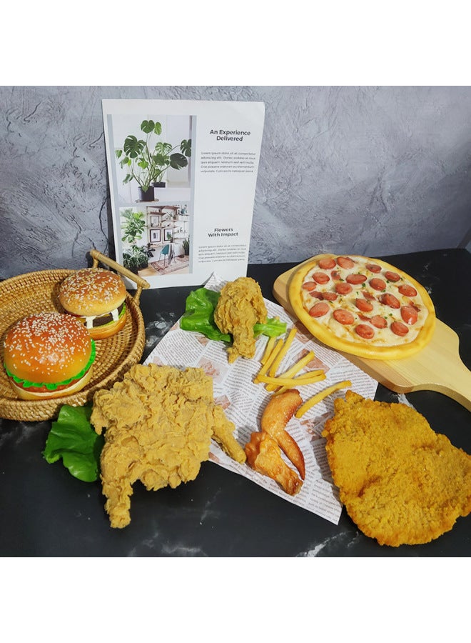 مباشرة لعب الأطفال مجسم لمنزل لعبة همبرغر بو محاكاة الغذاء ديكورات المنزل لعبة الحلي-اللون: جولة السمسم برغر 1 - Image 3