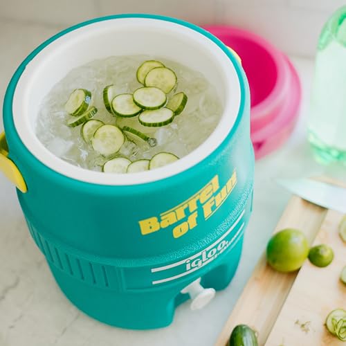 Igloo 2-Gallon Retro Party Water Jug Cooler, Lilac Breeze - Image 4