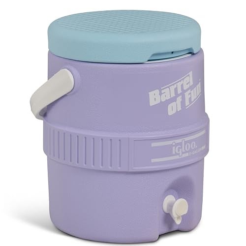 Igloo 2-Gallon Retro Party Water Jug Cooler, Lilac Breeze - Image 1