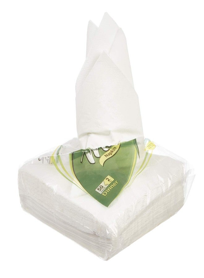 MDN Mist 2 Ply Ultra Soft Hygienic, Absorbent, Strength and Natural Value White Dinner/Cocktail Tissue Paper - Pack of 5 - Image 2