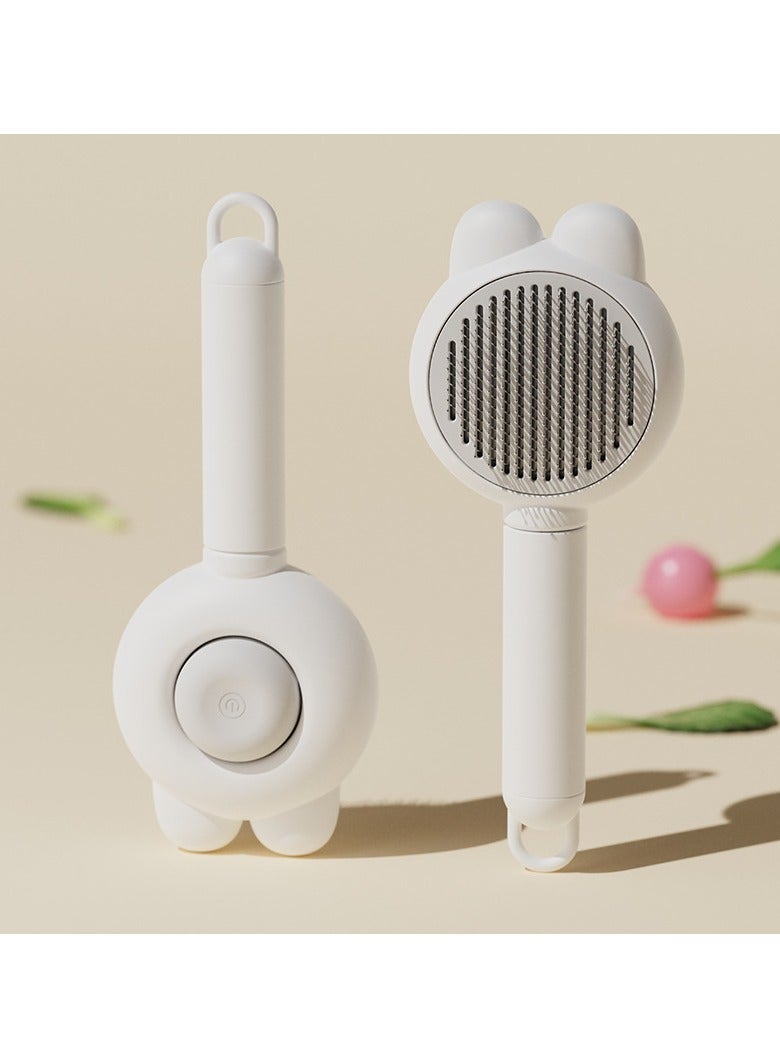 مشط تنعيم شعر القطط/الكلاب الأليفة، مشط تنظيف الشعر العائم/تدليك البراغيث. - Image 2