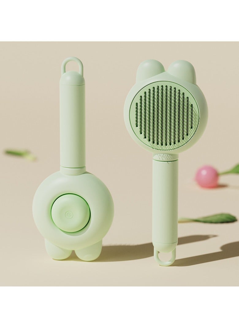 مشط تنعيم شعر القطط/الكلاب الأليفة، مشط تنظيف الشعر العائم/تدليك البراغيث. - Image 4