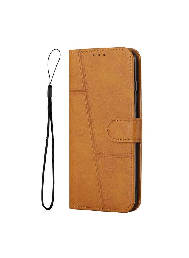 Zaboon Case For Infinix Note 40 Pro 4G / 5G Stitching Calf Texture Buckle Leather Phone Case - Image 2