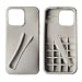 Jtsery Lip Gloss Holder Case for iPhone 13 Lipgloss Case Lipstick Lip Glaze Designed Stylish Silicone Women Girls Funny Case for iPhone 13 61 inch 2021 Gray - Image 2