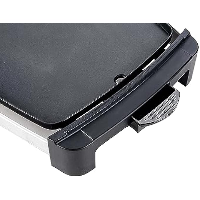 نامسون مقلاة شواء كهربائية مع إمكانية التحكم في درجة الحرارة وطبقة غير لاصقة وسهلة التنظيف بقوة 2000 واط ومناسبة لجميع أنواع اللحوم والخضروات - Image 2