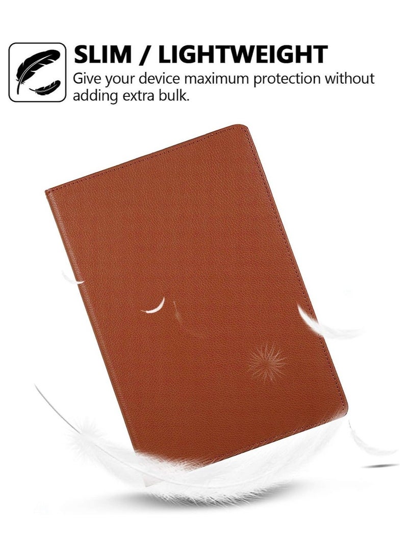 Raxoom Smart Cover for Samsung Galaxy Tab S7 Plus 2020, Techcircle Slim Folio Rotating Stand Case with Auto Wake/Sleep Magnetic Flip PU Leather Case - Image 5