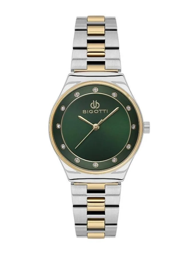BIGOTTI Bigotti - Raffinato Women Watch | Stainless Steel Band |Brass Case | Analog | Round Dial | Mineral Glass | Japanese Quartz | Water Resistant 30 Meters