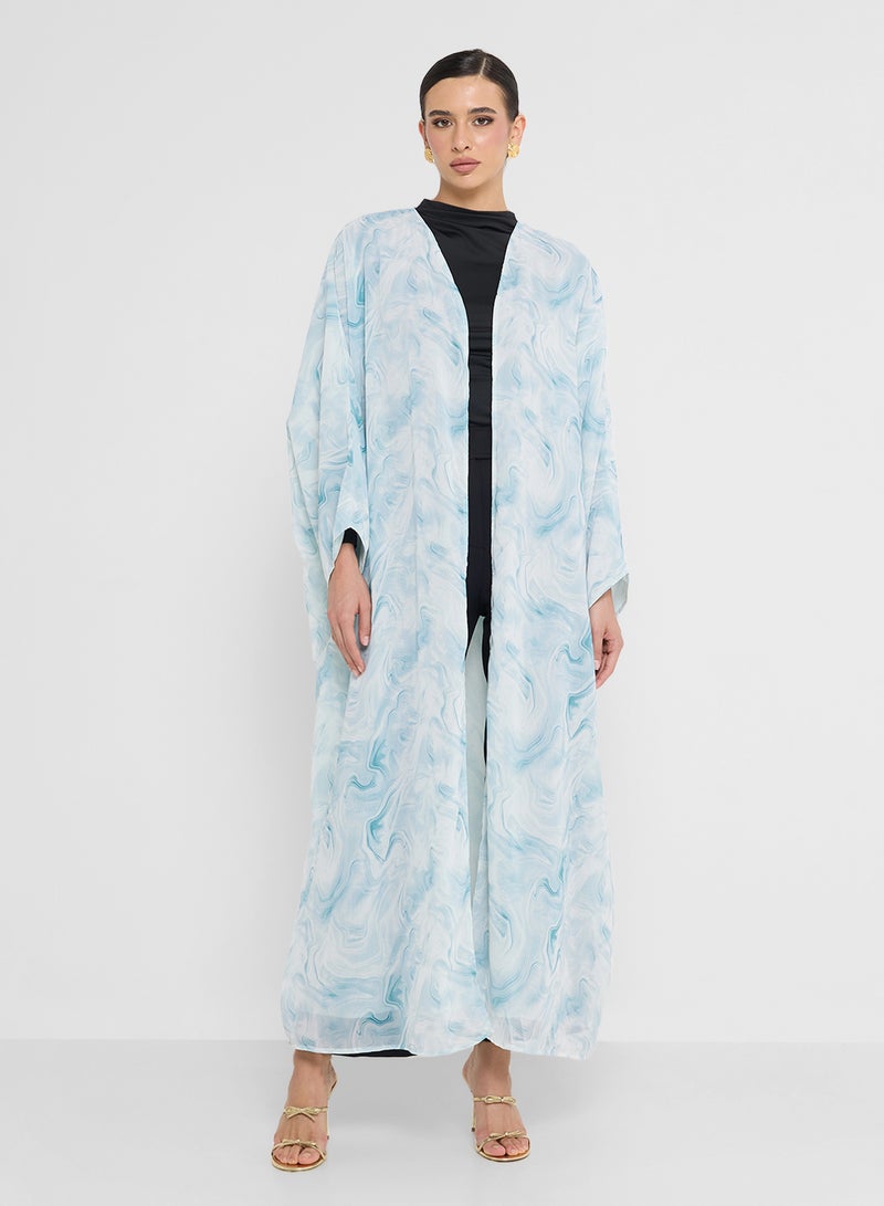 خزانة عباية بطبعة رخامية - Image 1