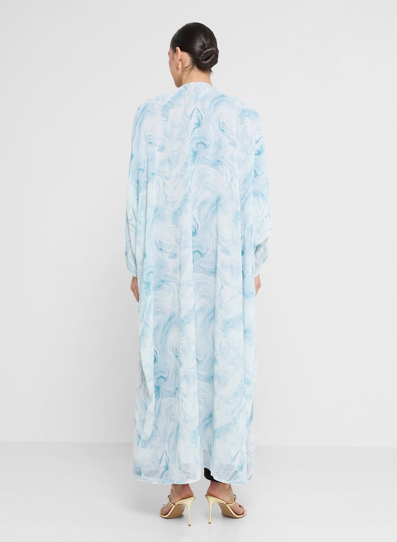 خزانة عباية بطبعة رخامية - Image 2