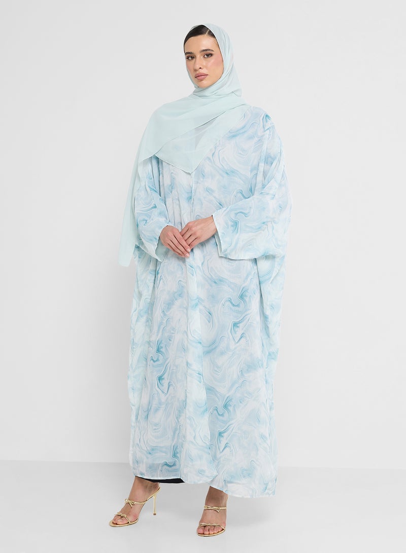 خزانة عباية بطبعة رخامية - Image 4