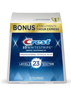Crest 3D Whitestrips, Professional Effects Plus, Teeth Whitening Strip Kit, 48 Strips (24 Count Pack)
