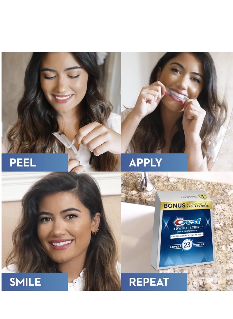 Crest - Crest 3D Whitestrips, Professional Effects Plus, Teeth Whitening Strip Kit, 48 Strips (24 Count Pack) - Image 1