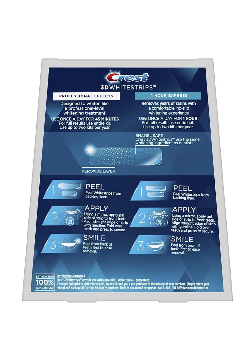 Crest - Crest 3D Whitestrips, Professional Effects Plus, Teeth Whitening Strip Kit, 48 Strips (24 Count Pack) - Image 1