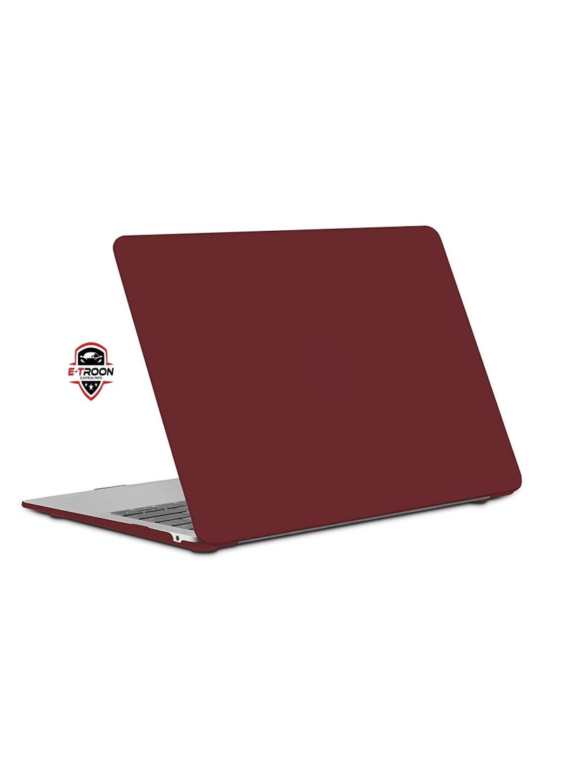 Generic - MacBook Pro 13 inch with Touch Bar and Touch ID Model A2251 A2289 Release 2020 Plastic Case Hard Shell Cover Wine Red - Image 1