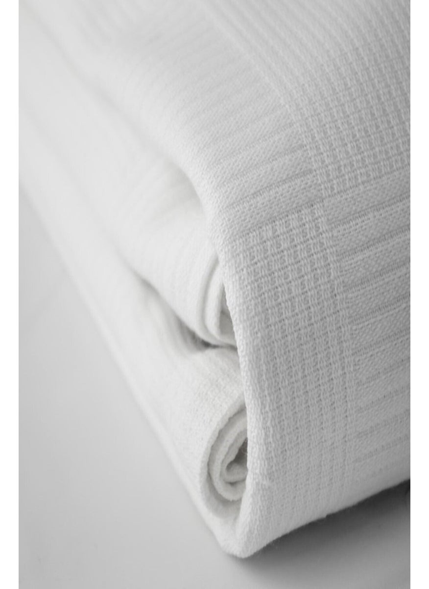 INTER Z Single White Checkered Pique. Checkered Hotel Pike 160 x 230  - Image 2