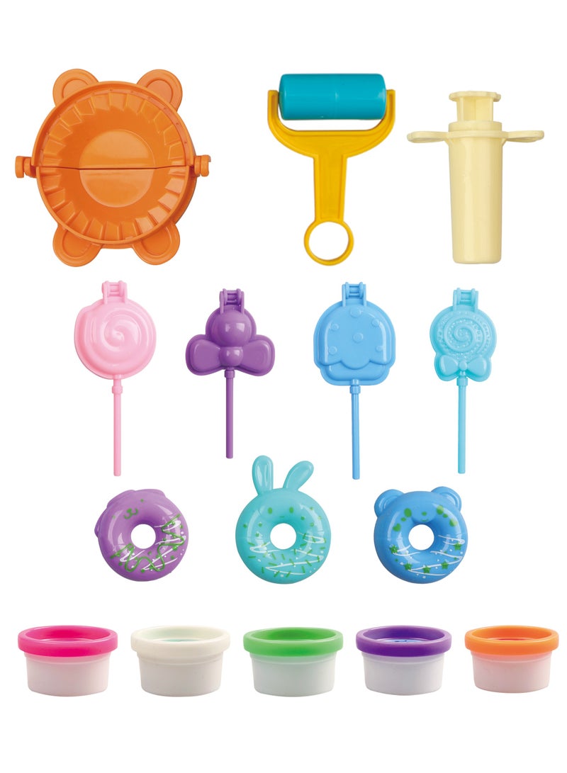 كلايمو - مجموعة لعب الحلوى من الصلصال الملون | 15 قطعة لصنع الحلوى التخيليّة - Image 2