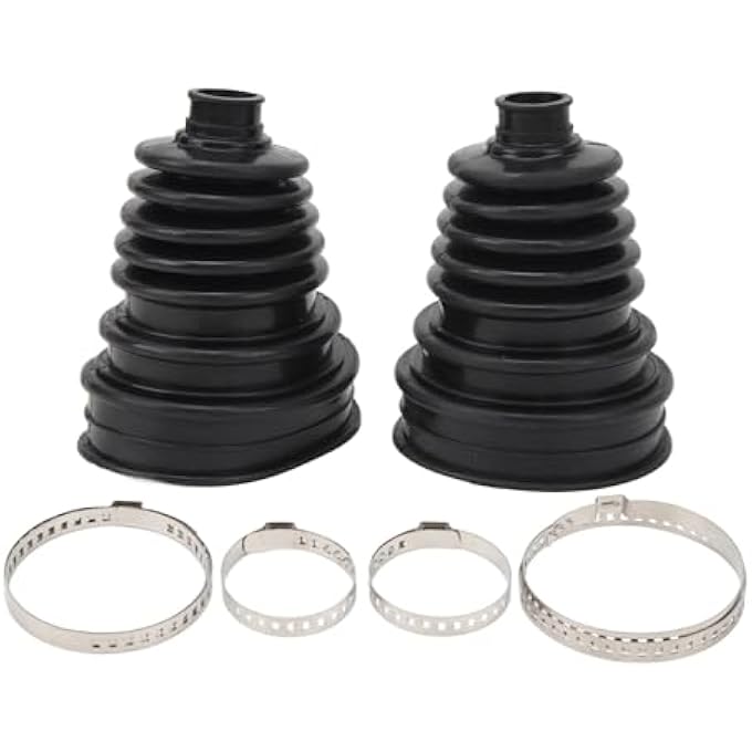 rayihni 2PCS Universal CV Boots Kit Constant Velocity Joint Boot Cover Used for Cars and Trucks Highly Flexible Silicone Drive Shaft Dust Protector - Image 1