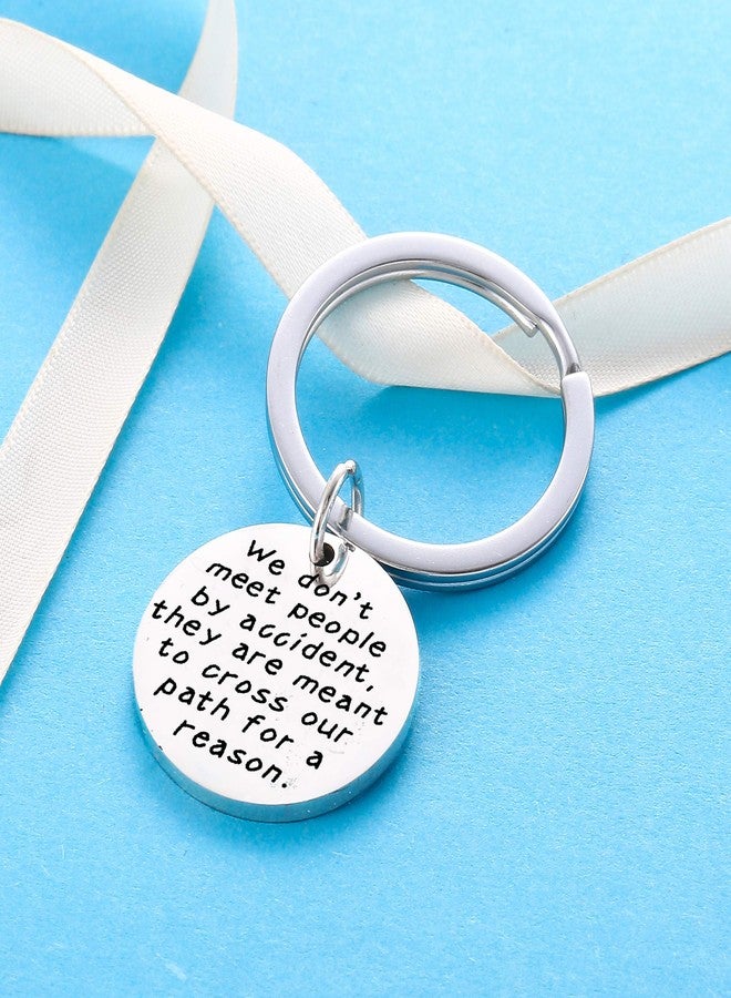 Nimteve Coworker Leaving Gifts: Colleague Friend Boss Goodbye Farewell Keychain Retirement Gifts for Coworkers - 'Cross Our Path For A Reason' - Image 4