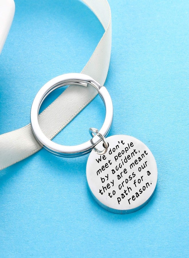 Nimteve Coworker Leaving Gifts: Colleague Friend Boss Goodbye Farewell Keychain Retirement Gifts for Coworkers - 'Cross Our Path For A Reason' - Image 3