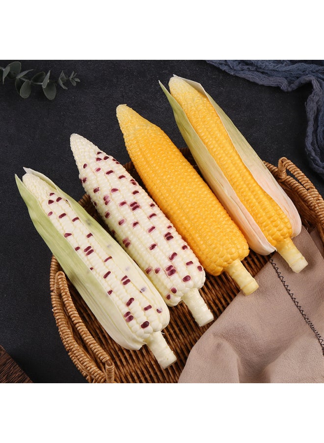 null - PU Simulation Corn Vegetable Model Foam Corn Cabinet Decoration Home Kitchen Ornaments Shooting Sketch Props-Colour:Pu-yellow Corn On The Cob - Image 1