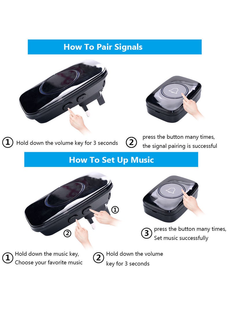 Professional Waterproof Mini Doorbell Black - pzsku/Z0CCFF9C67CFA2504E1A4Z/45/_/1689674506/451a62a2-bbec-43b7-b9e0-3ee05b46c72d